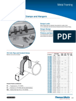 Metal Framing: Pipe Straps, Pipe Clamps and Hangers