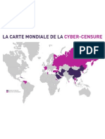 Journée mondiale contre la cyber-censure : Reporters sans frontières publie la "Carte mondiale de la cyber-censure"