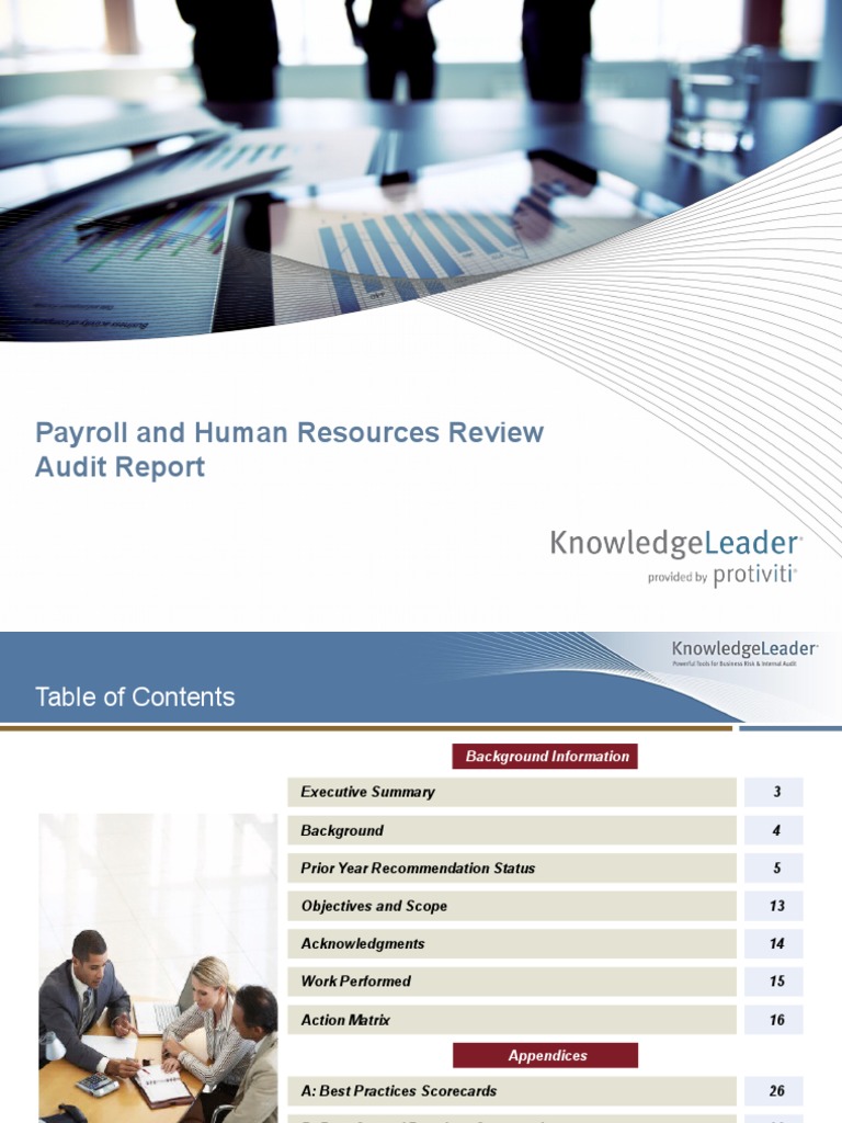 Payroll Audit and Control Review Report | PDF | Human Resources | Payroll