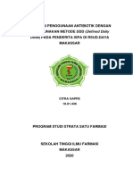 Evaluasi Penggunaan Antibiotik Dengan Menggunakan Metode DDD (Defined Daily