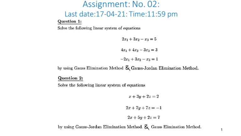 Assignment No. 02 | PDF