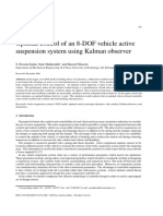Optimal Control of An 8-DOF Vehicle Active Suspension System Using Kalman Observer