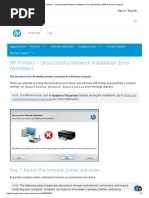 HP Printers - 'Unsuccessful Network Installation' Error (Windows) _ HP® Customer Support