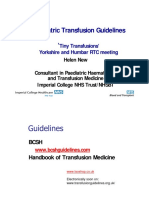 Pediatric Trasfusion Guideline