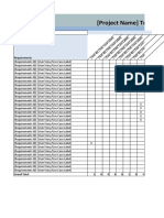 Project Traceability Requirements Matrix