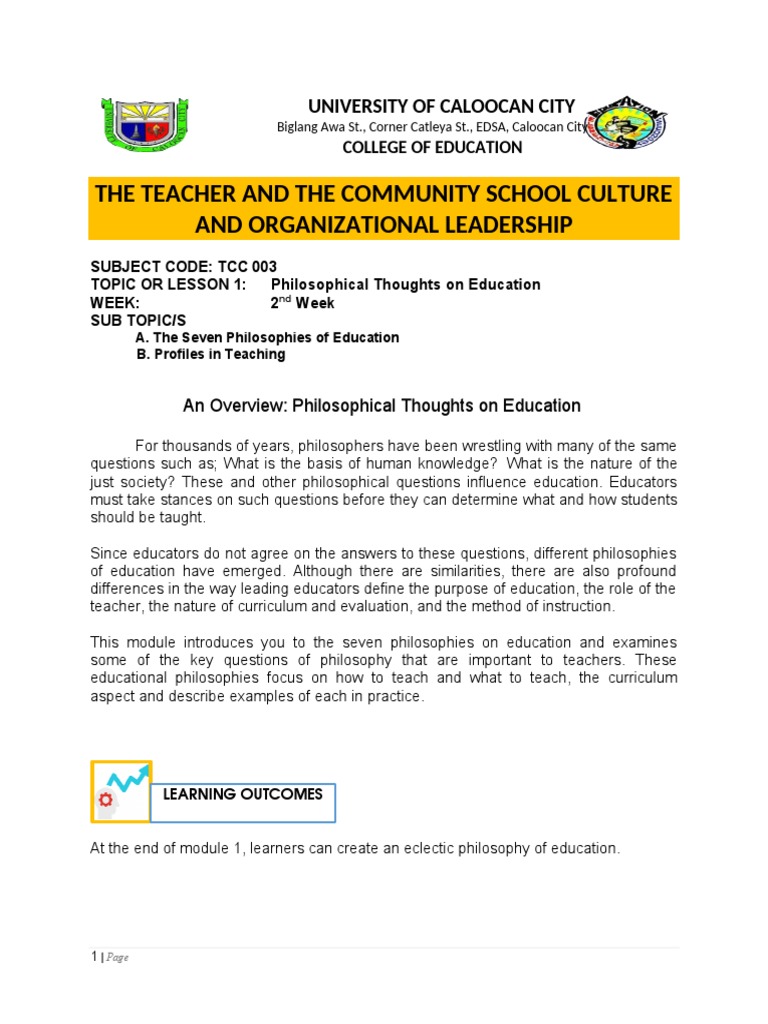 TC 003 Module 1 | PDF | Constructivism (Philosophy Of Education) | Idea