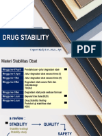 Drug Stability: Ungsari Rizki E.P., M.SC., Apt