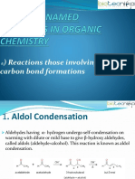 ) Reactions Those Involving Carbon - Carbon Bond Formations