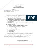 Reflection-Paper Chapter 10 Managing Exposure and Exchange Rate Fluctuation