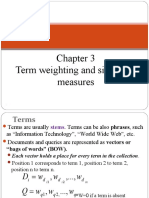 Term Weighting and Similarity Measures