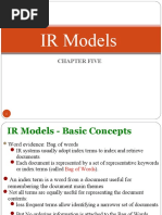 IR Models: Chapter Five