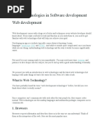 Latest Technologies in Software Development Web Development: What Is Web Technology?