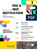 Intrinsic & Extrinsic Motivation