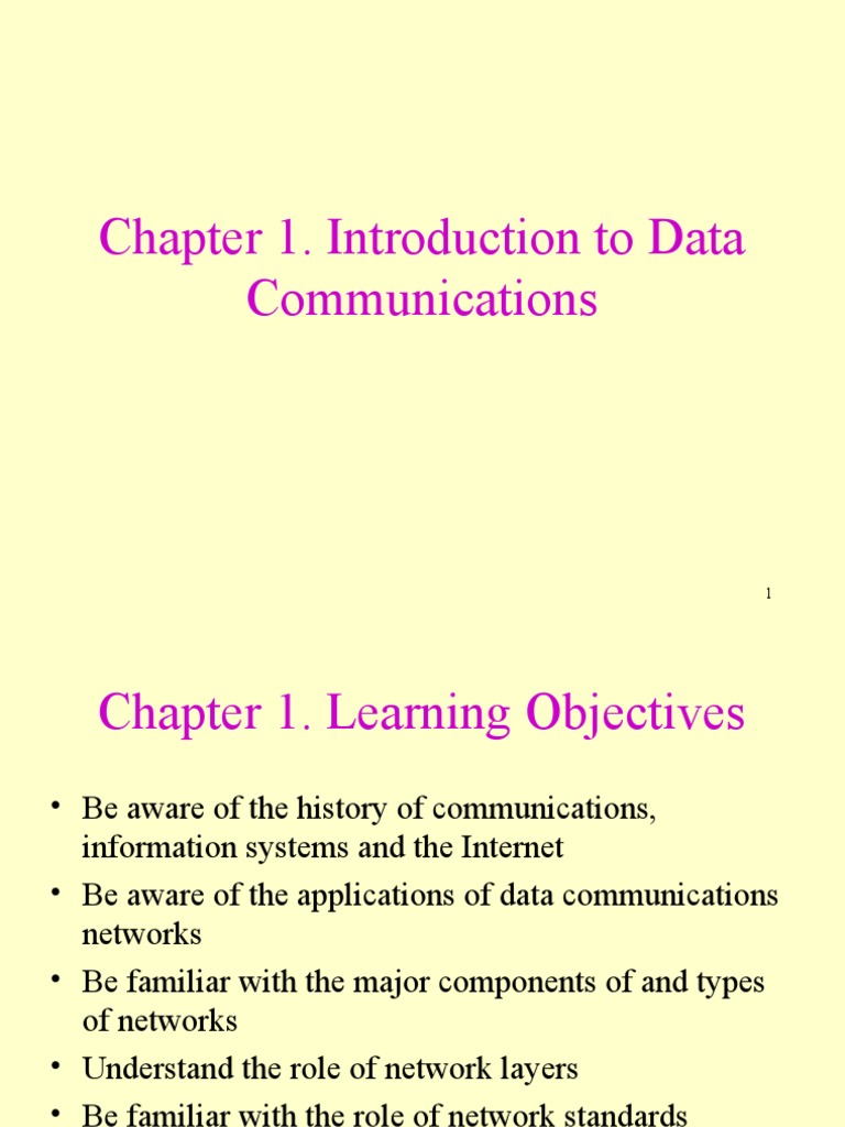 Introduction To Data Communication (Notes) | PDF | Osi Model | Computer ...