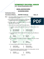 Board of Intermediate Education, Karachi: H.S.C. Annual Examinations 2021