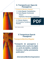 II - Transportepor Agua de Passageiro