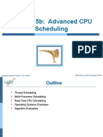 Chapter 5b: Advanced CPU Scheduling: Silberschatz, Galvin and Gagne ©2018 Operating System Concepts - 10 Edition