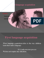 First Language Acquisition