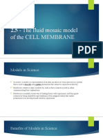 Models in Biology and The Fluid Mosaic Model of The CELL MEMBRANE