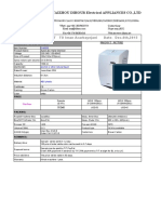 Automatic Hand Sterilizer Product Specification and Pricing Sheet