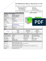 Taizhou Dihour Electrical Appliances Co.,Ltd: QUOTATION SHEET TO Iman Azarbayejani Date Dec.12th, 2015