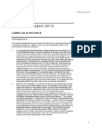 Examiners' Report 2012: LA3001 Law of Tort Zone B