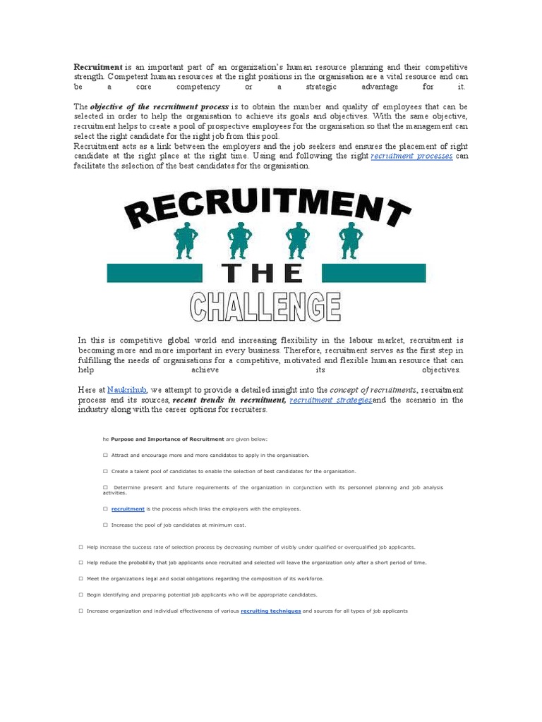 Essential Recruitment Process Guide | PDF | Recruitment | Human Resources