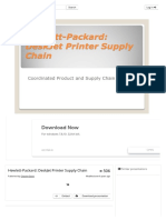 Now: Hewlett-Packard: Deskjet Printer Supply Chain