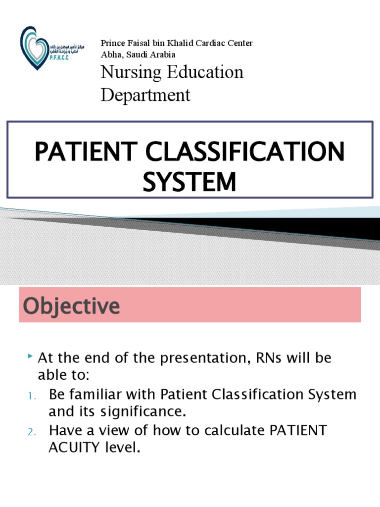 Patient Classification System Overview | PDF | Nursing | Patient