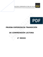 2° Experiencia Transición Lenguaje 4° Medio