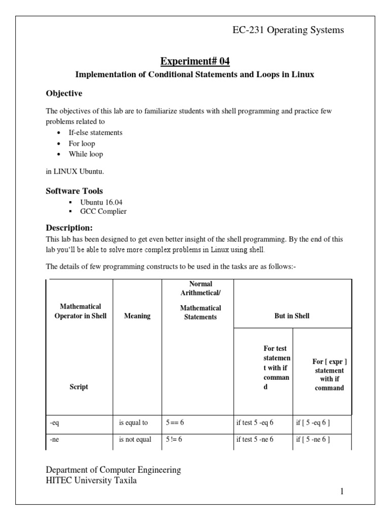 Lab Manual 4 | PDF | Control Flow | Computer Programming