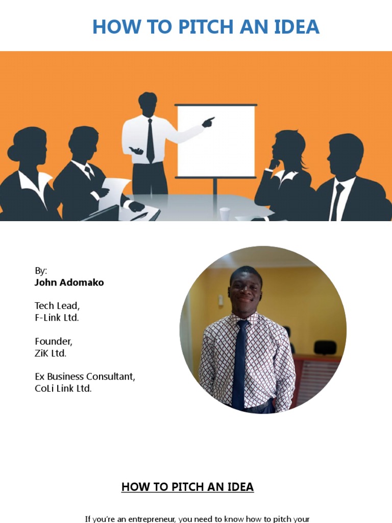 How To Pitch An Idea (Updated) PDF Investor Sales