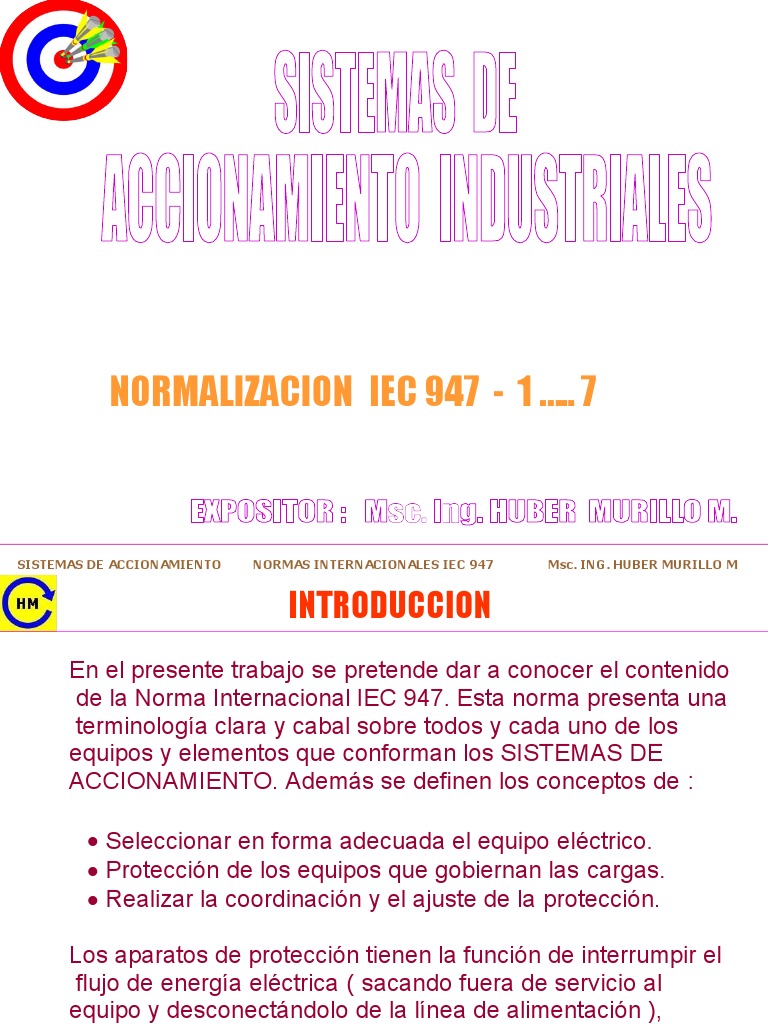 Normativa IEC 947 en Sistemas de Accionamiento | PDF | Relé | Corriente ...