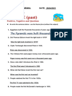 PASSIVE (Past) : Grammar Worksheet