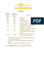 Pook Mirasol PDF Rates