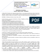 Ensino Pré-Universitário da UECE sobre Filosofia de Platão