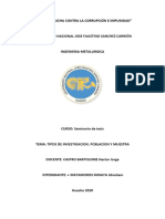 Matamoros Minaya-Tipos de Investigacion Poblacion y Muestra