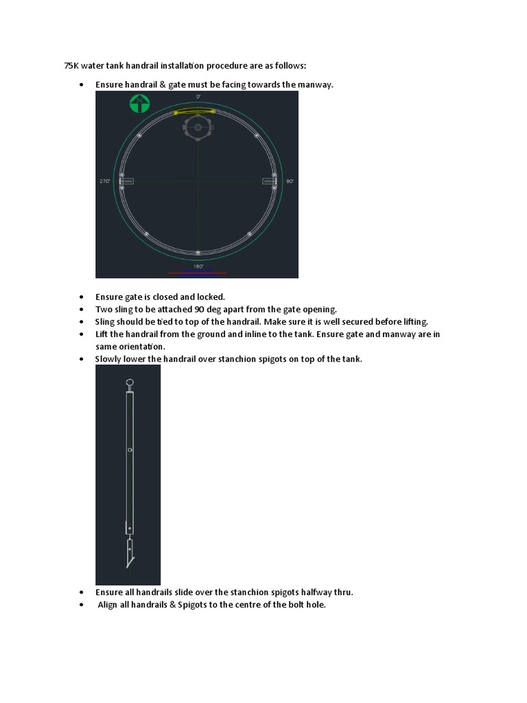 Handrail Installation Procedure | PDF