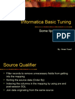 Informatica Basic Tuning: Some Tips To Enhance Performance