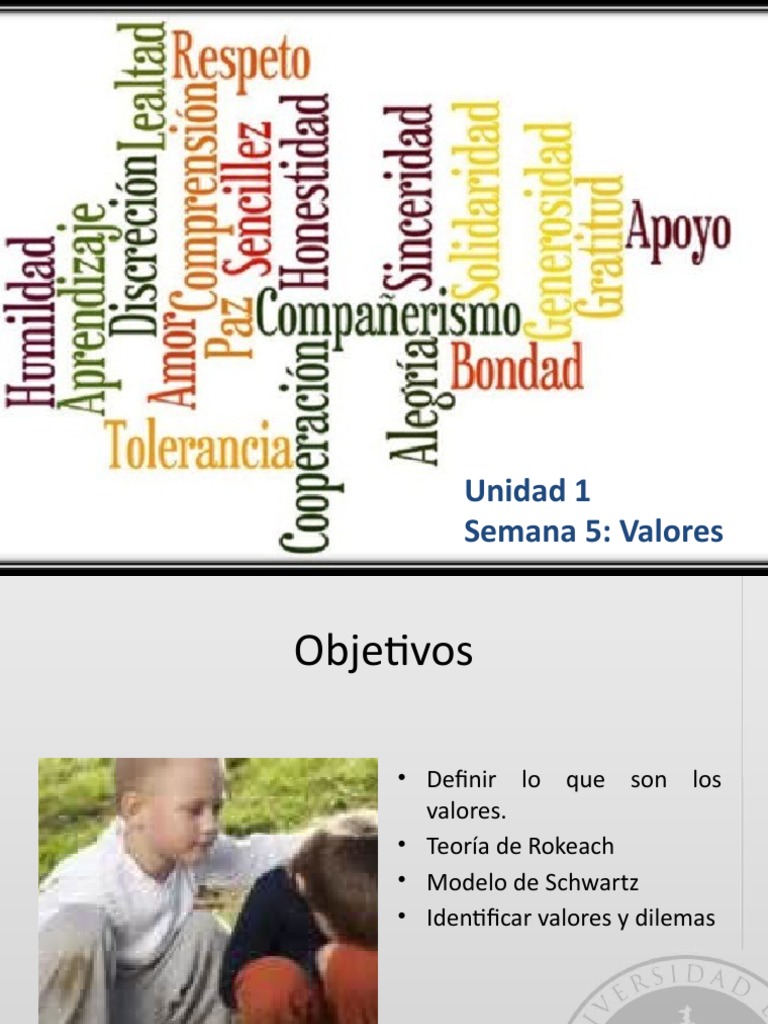 Valores de Schwarts y Rokeach | PDF | Bienestar | Amor