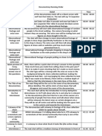 Documentary Running Order