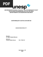 Listas P1 Conformação