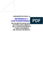 Lineamientos para la referencia y contrarreferencia de pacientes pediatrícos