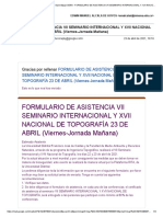 Correo de Servicio Nacional de Aprendizaje Sena - Formulario de Asistencia Vii Seminario Internacional y Xvii Nacional de Topografía 23 de Abril