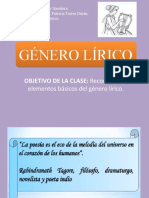 Elementos Del Género Lírico 7° Básico