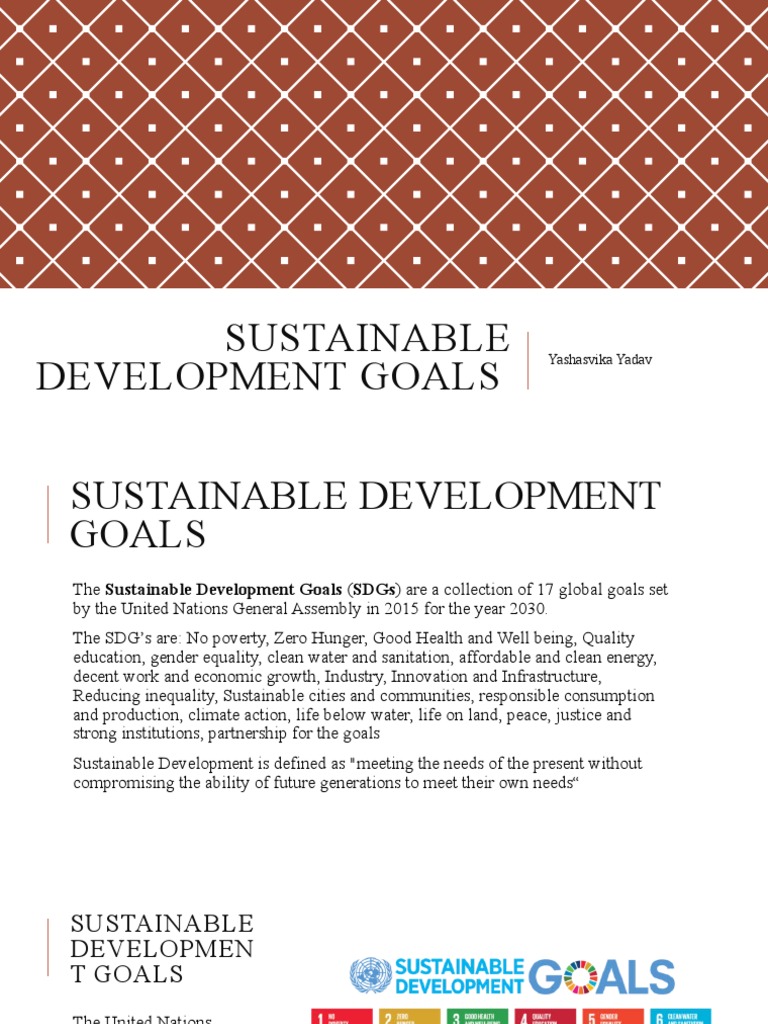 Overview of Sustainable Development Goals | PDF | Sustainability | Poverty