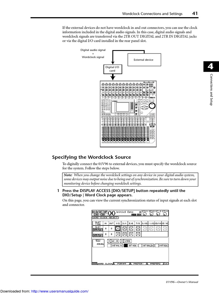 Digital Audio Signal + Wordclock Signal PDF Input/Output
