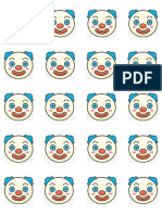 Macaron Sablon - Clown Face 1.