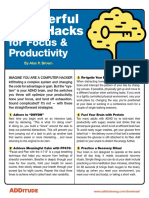 5 Powerful Brain Hacks For Focus and Productivity