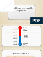 Gradable and non-gradable adjectives